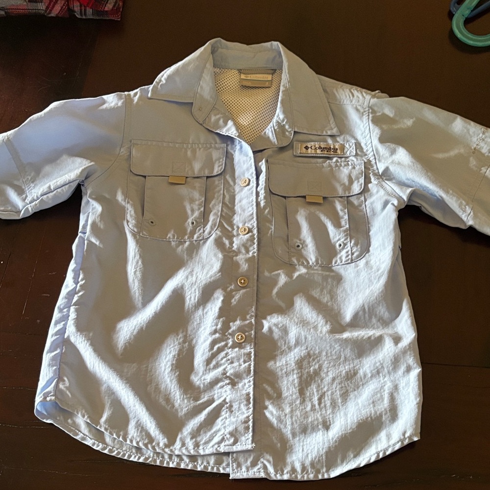 Columbia Youth Light Blue Shirt